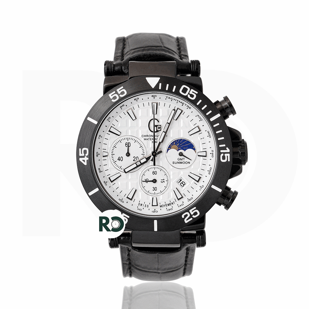GC Chronograph Black - Leather Strap