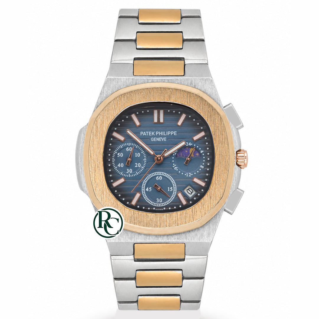 PTK Chronograph Dual Tone Yellow Gold - Chain