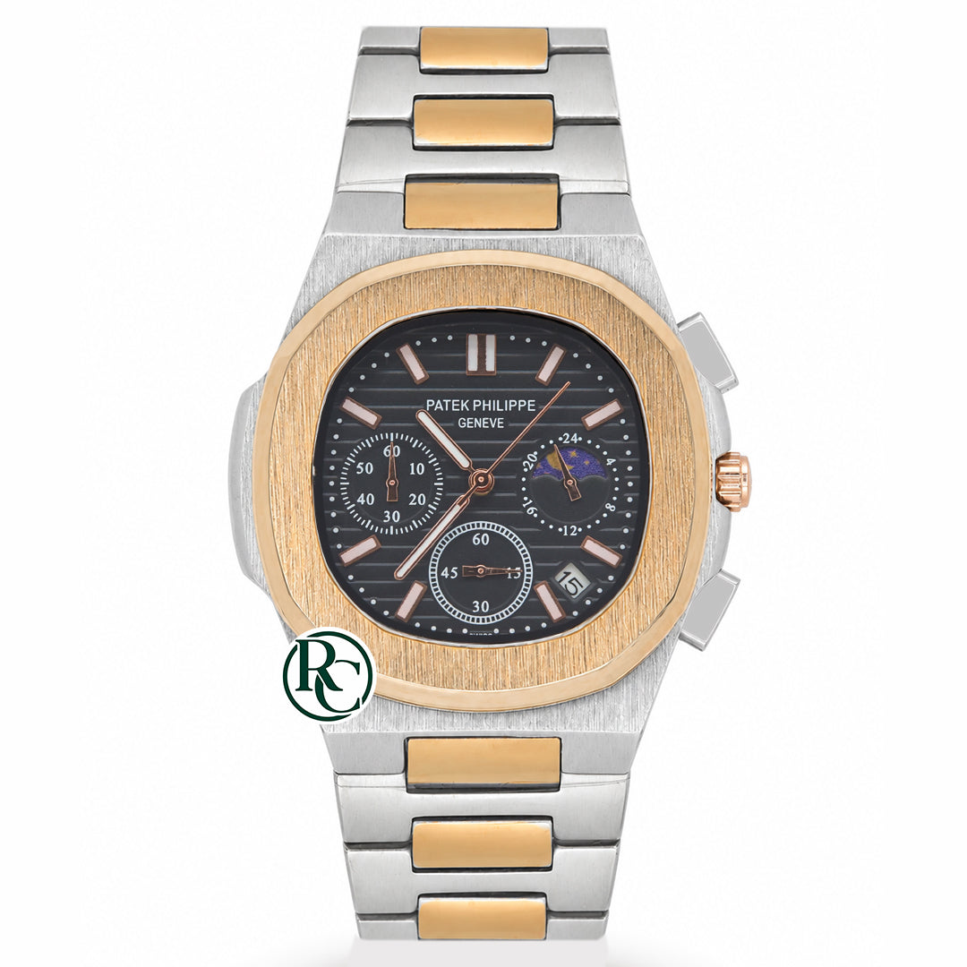 PTK Chronograph Dual Tone Yellow Gold - Chain