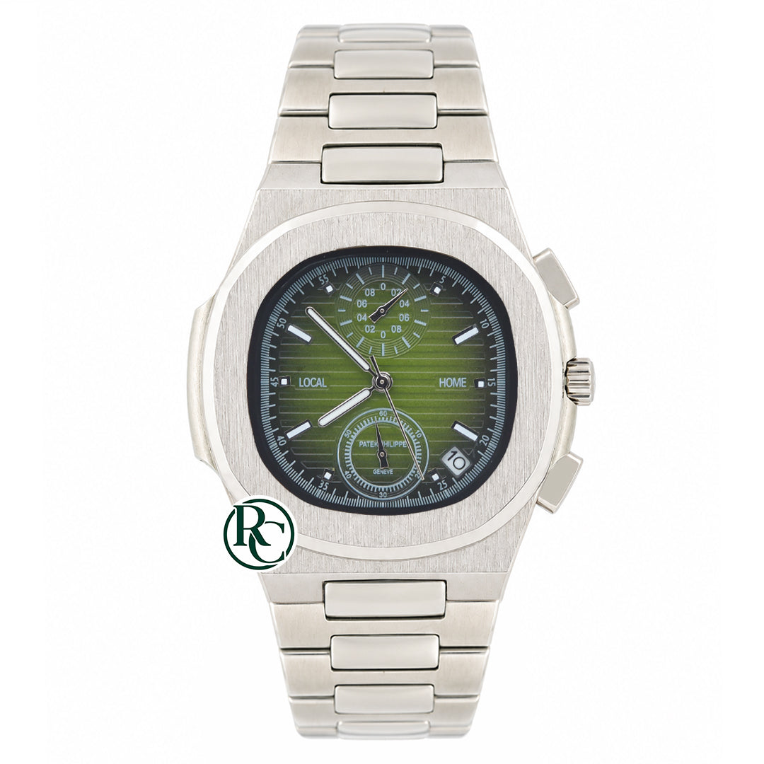 PTK Chronograph Silver Stainless Steel - Chain