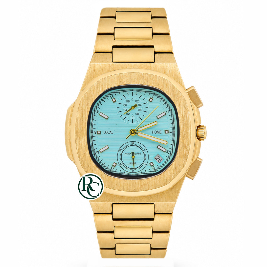 PTK Chronograph Yellow Gold Stainless Steel - Chain