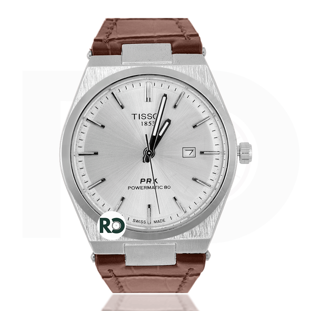 TST Quartz Silver- Leather Strap