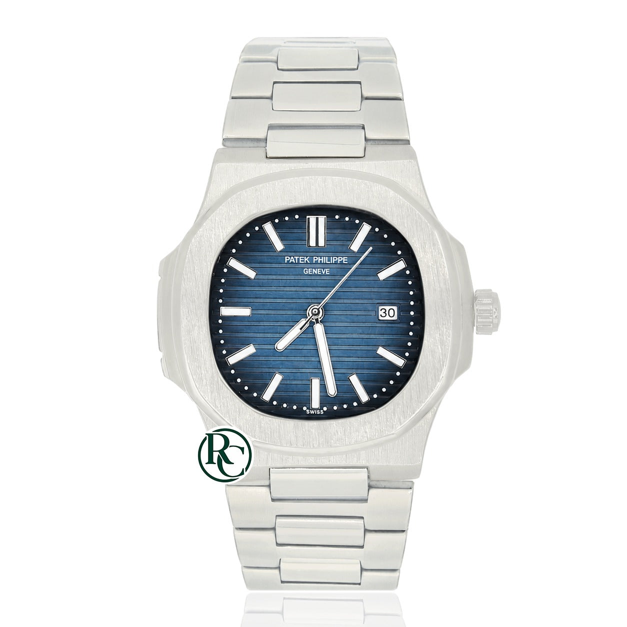PTK Quartz Silver Stainless steel Blue Dial- Chain