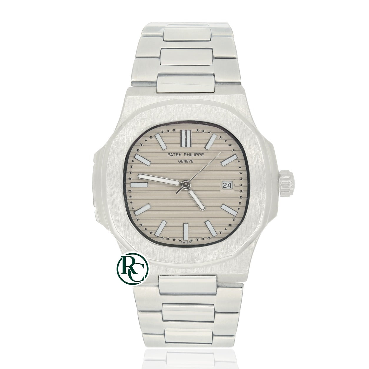 PTK Quartz Silver Stainless steel Gray Dial- Chain
