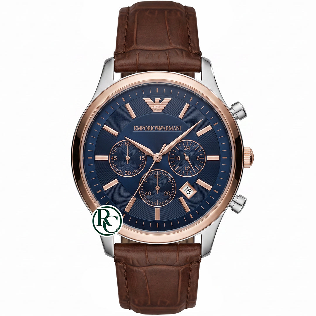 ARM Chronograph Silver - Leather Strap