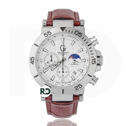 GC Chronograph Silver - Leather Strap