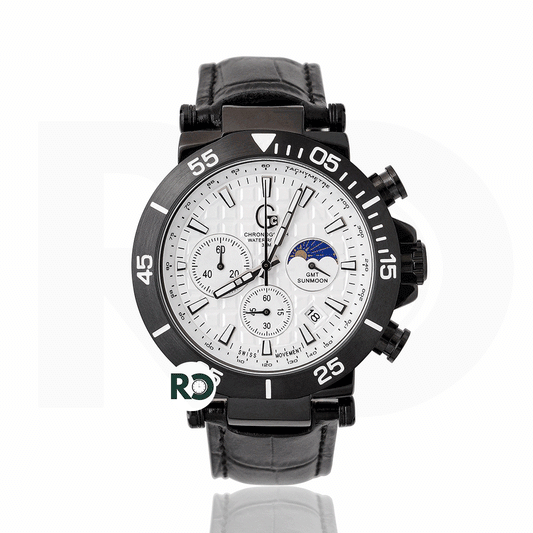 GC Chronograph Black - Leather Strap