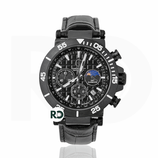 GC Chronograph Black - Leather Strap