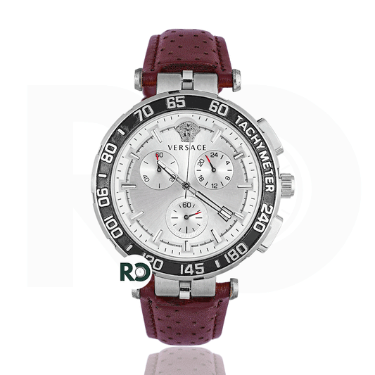 VRS Chronograph Silver - Leather Strap