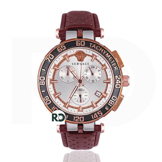 VRS Chronograph Silver - Leather Strap