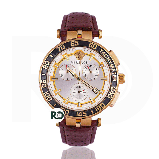 VRS Chronograph Yellow Gold - Leather Strap
