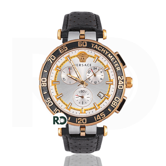VRS Chronograph Silver - Leather Strap