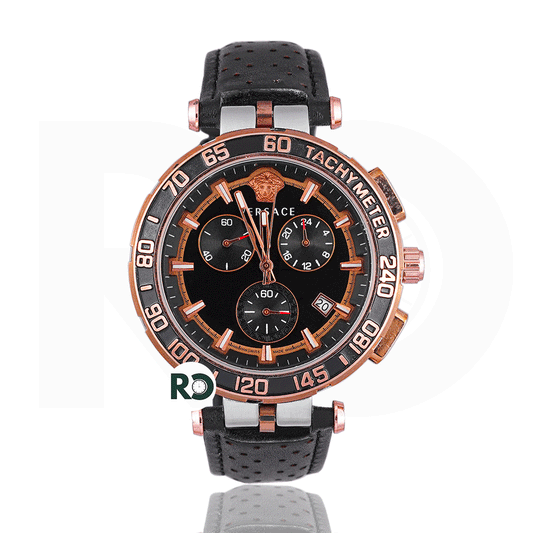VRS Chronograph Silver - Leather Strap