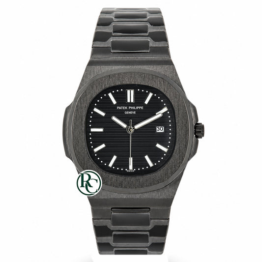 PTK Quartz All Black Stainless Steel - Chain