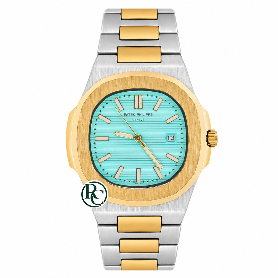 PTK Quartz Dual Tone Yellow Gold- Chain