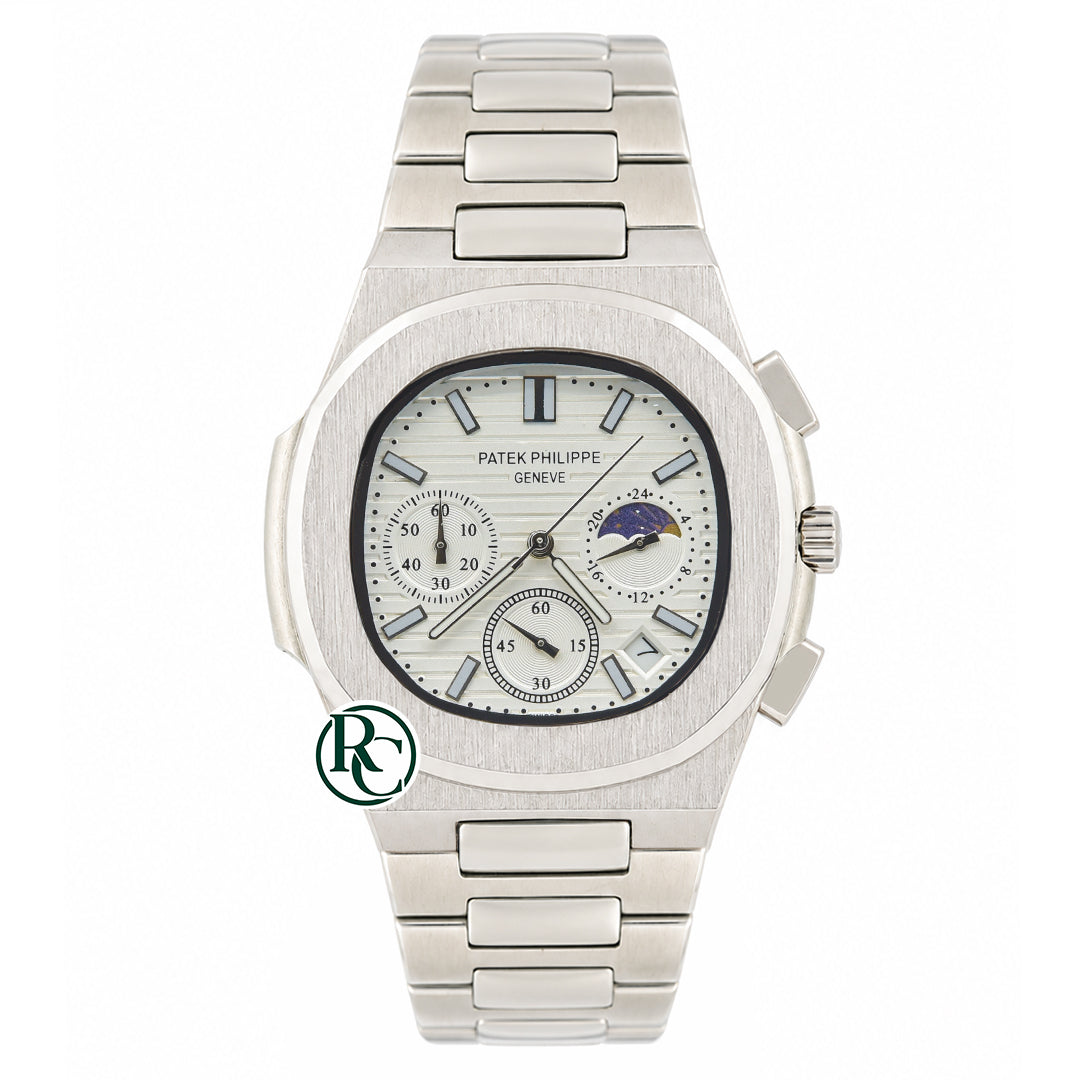 PTK Chronograph Silver Stainless Steel - Chain