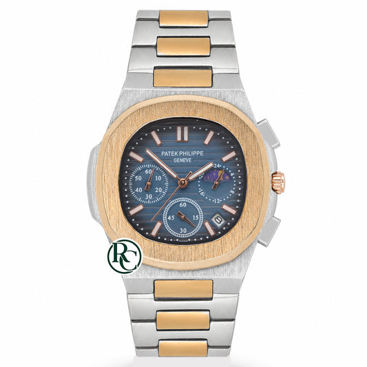 PTK Chronograph Dual Tone Yellow Gold - Chain