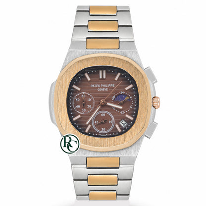 PTK Chronograph Dual Tone Yellow Gold - Chain