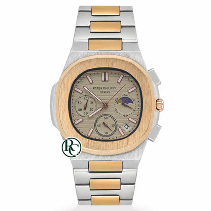 PTK Chronograph Dual Tone Yellow Gold - Chain