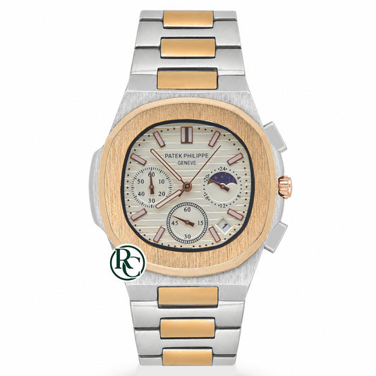 PTK Chronograph Dual Tone Yellow Gold - Chain