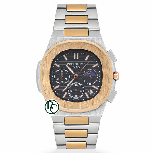 PTK Chronograph Dual Tone Yellow Gold - Chain