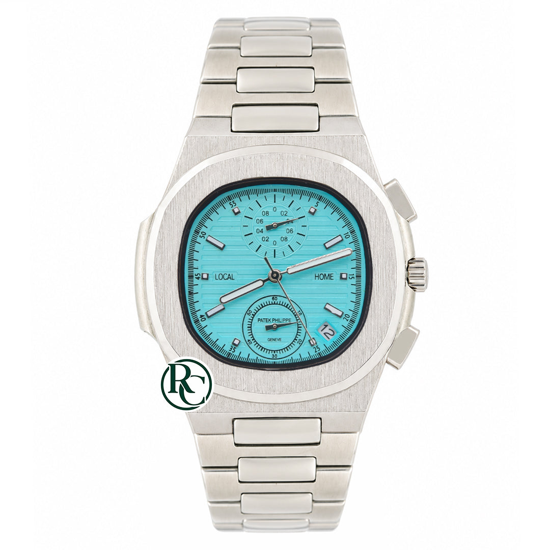 PTK Chronograph Silver Stainless Steel - Chain
