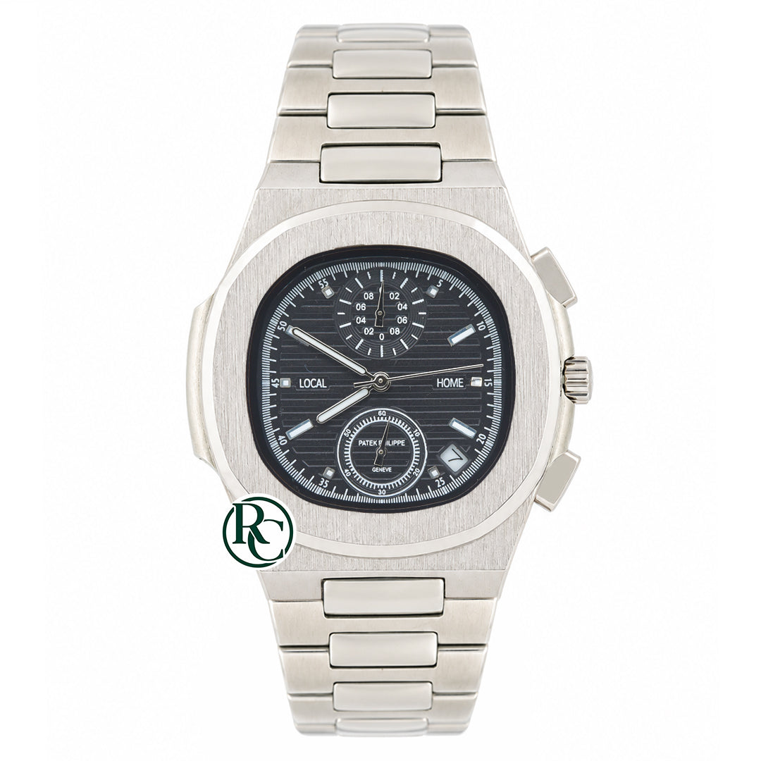 PTK Chronograph Silver Stainless Steel - Chain