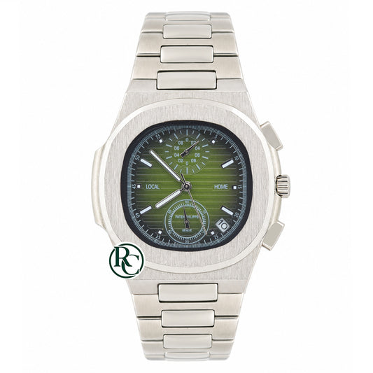 PTK Chronograph Silver Stainless Steel - Chain