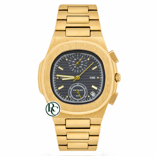 PTK Chronograph Yellow Gold Stainless Steel - Chain