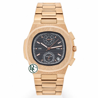 PTK Chronograph Rose Gold Stainless Steel - Chain