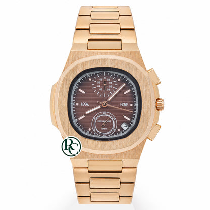 PTK Chronograph Rose Gold Stainless Steel - Chain
