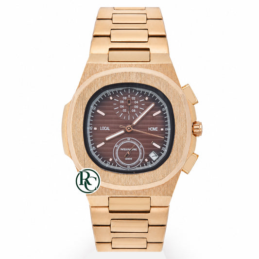 PTK Chronograph Rose Gold Stainless Steel - Chain