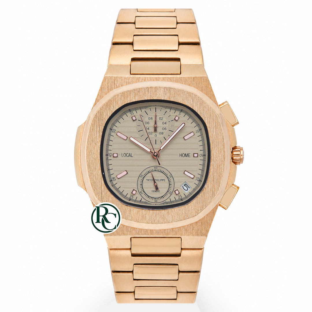 PTK Chronograph Rose Gold Stainless Steel - Chain