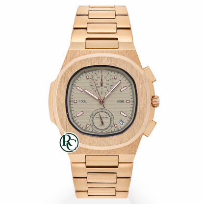 PTK Chronograph Rose Gold Stainless Steel - Chain