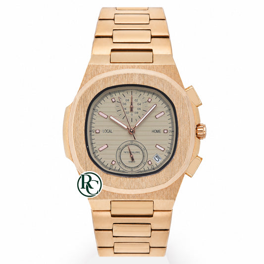 PTK Chronograph Rose Gold Stainless Steel - Chain
