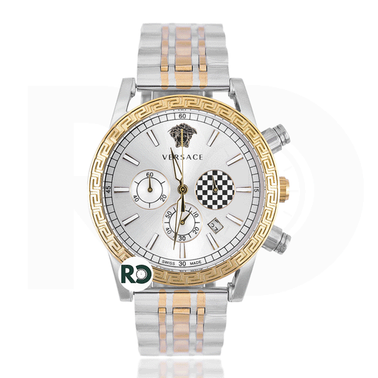 VRS Chronograph Dual Tone Yellow Gold- Chain
