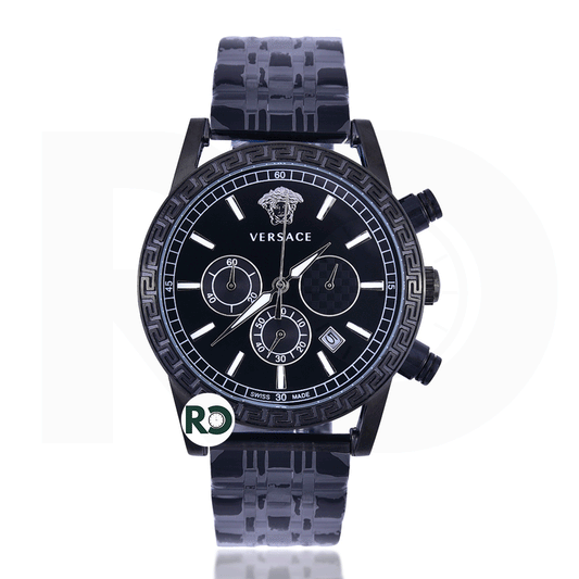VRS Chronograph All Black Stainless Steel - Chain