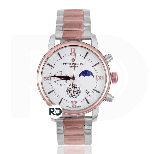 PTK Chronograph Dual Tone Rose Gold- Chain