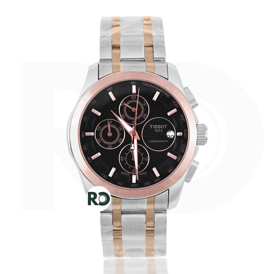 TST Chronograph Two Tone Rose Gold Stainless Steel - Chain