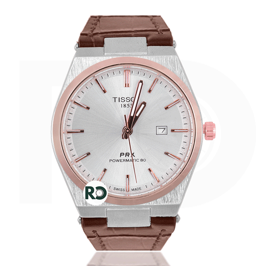 TST Quartz Silver- Leather Strap
