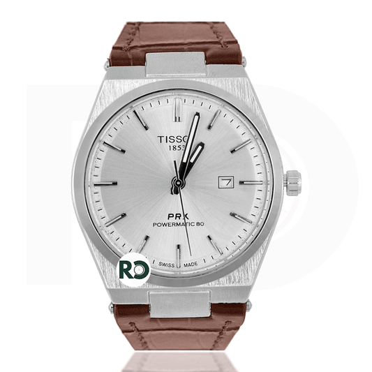 TST Quartz Silver- Leather Strap