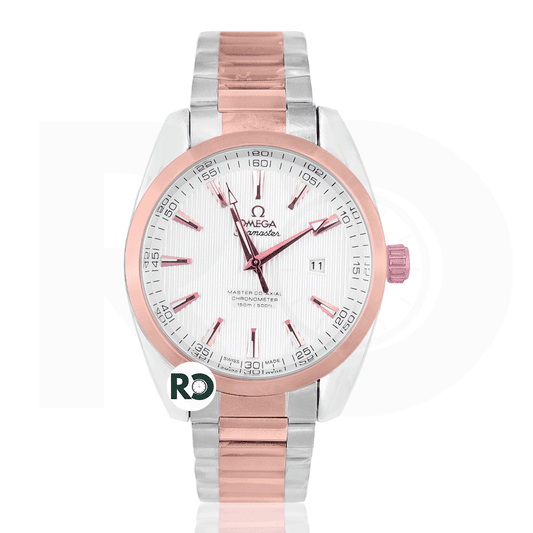 OMG Quartz Dual Tone Rose Gold- Chain