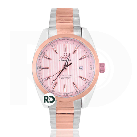 OMG Quartz Dual Tone Rose Gold- Chain