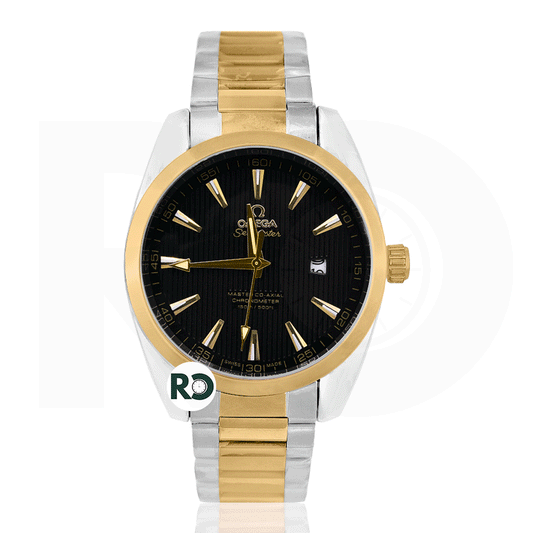 OMG Quartz Dual Tone Yellow Gold- Chain