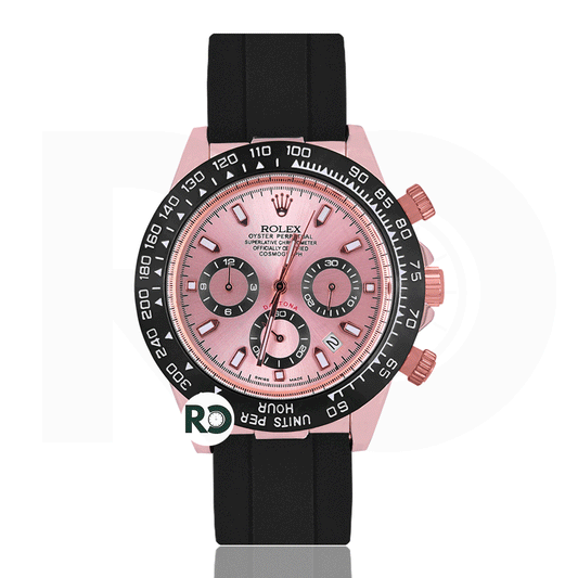 RLX Chronograph Rose Gold- Rubber Strap