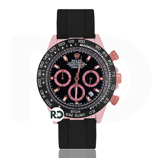 RLX Chronograph Rose Gold- Rubber Strap