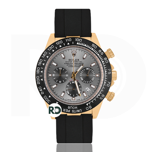 RLX Chronograph Yellow Gold- Rubber Strap