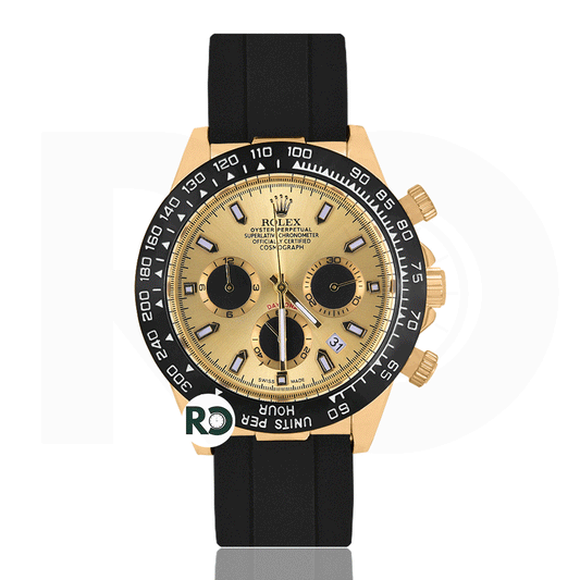 RLX Chronograph Yellow Gold- Rubber Strap
