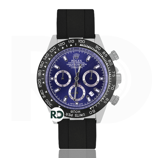 RLX Chronograph Silver- Rubber Strap