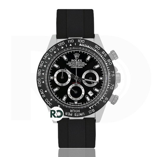 RLX Chronograph Silver- Rubber Strap